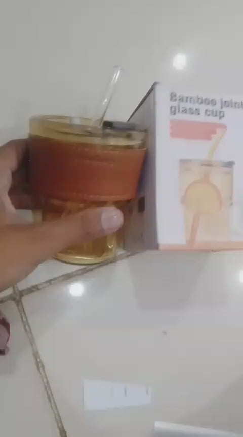 Premium Amber Glass Tumbler